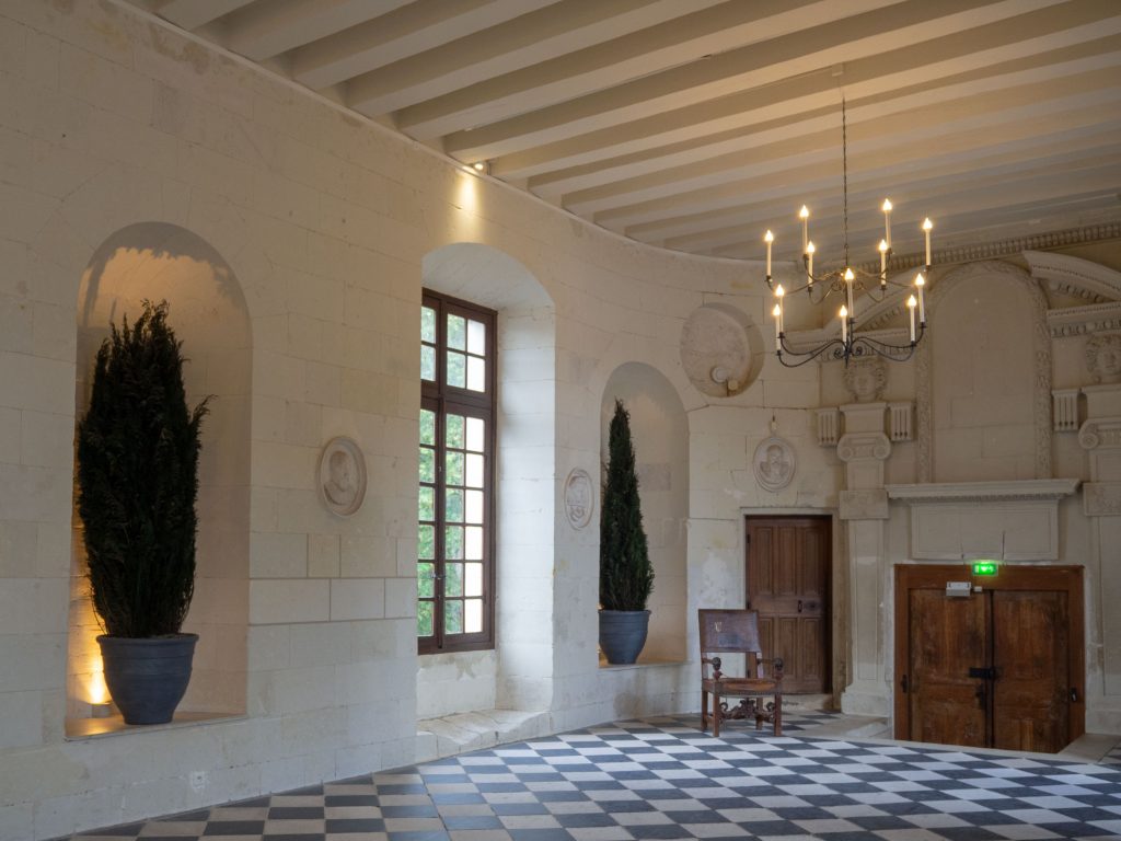 Château de Chenonceau - galerie du rez-de-chaussée - Un Jour de Neige