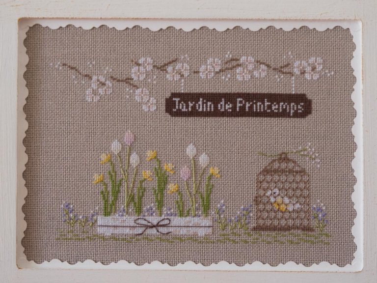 Jardin de printemps au point de croix – Un Jour de Neige